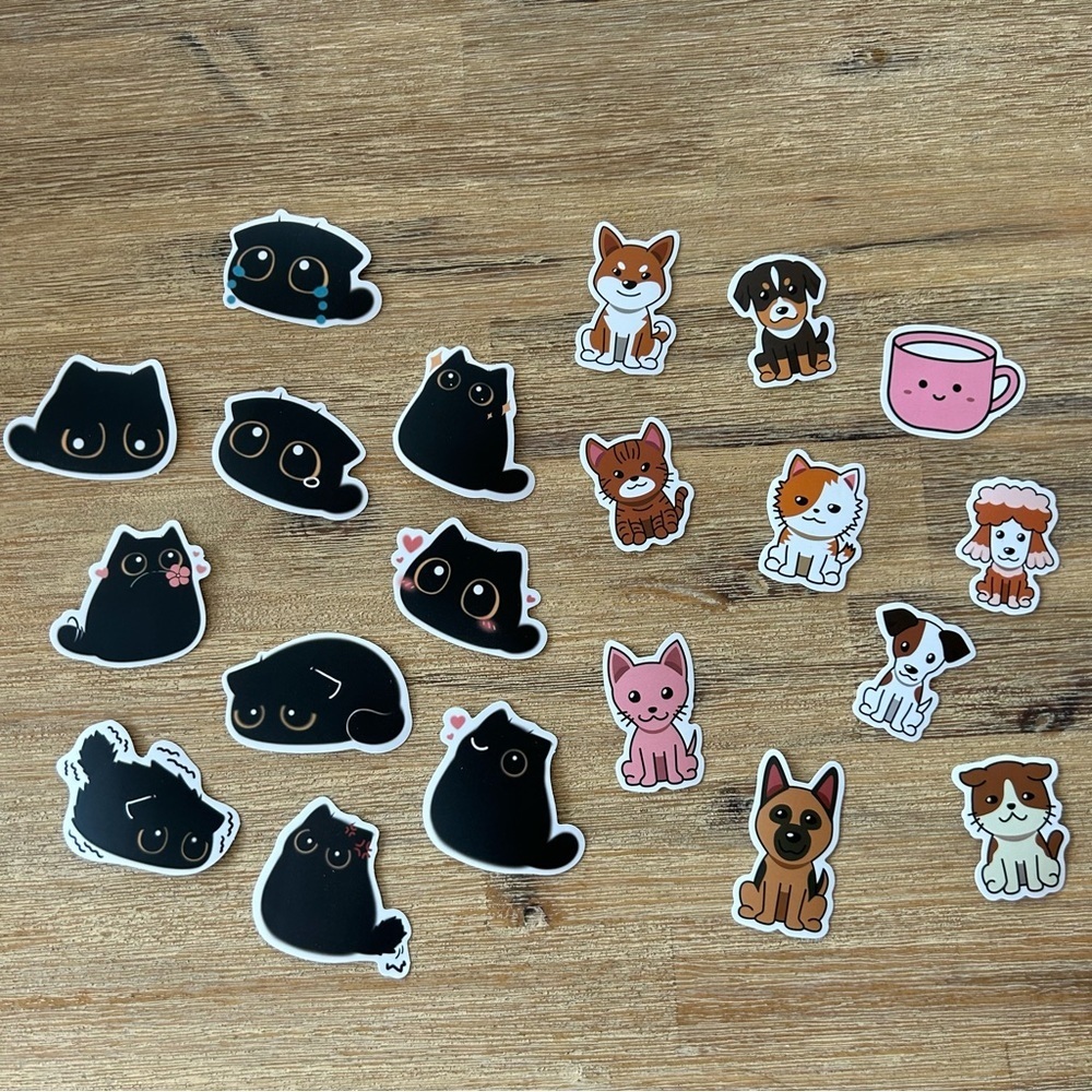 Set of 20! Cute Vinyl Waterproof Stickers